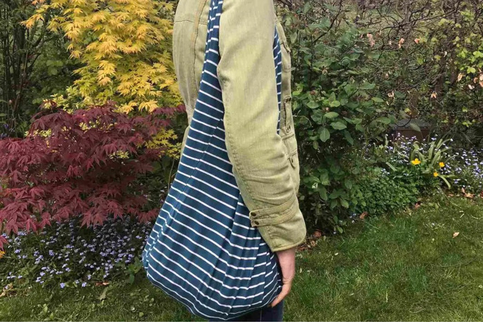 DIY bag made from an old T-shirt