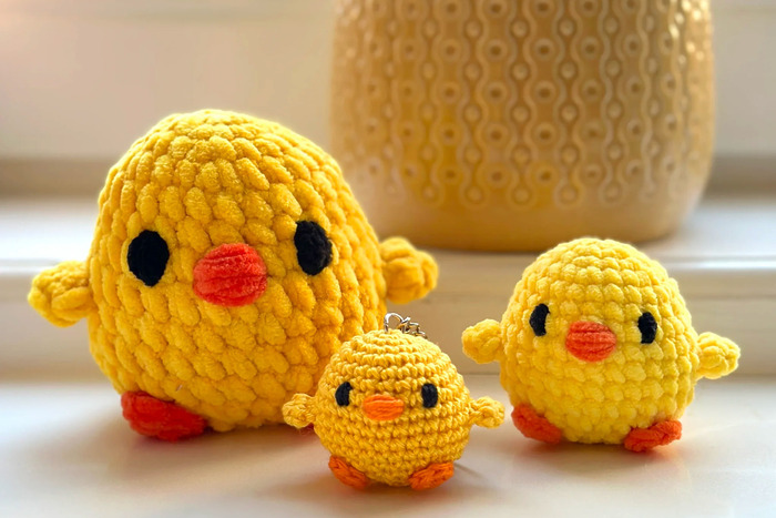 DIY crochet chicks for Easter