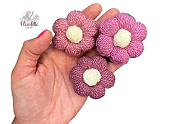 DIY Crochet Puff Flowers