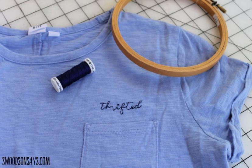 Window Embroidery T-Shirt main image 1