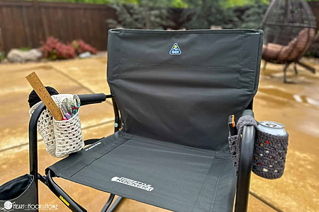 free crochet pattern for a camping chair organizer