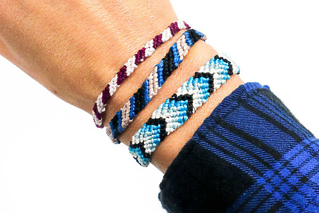 colorful DIY friendship bracelets