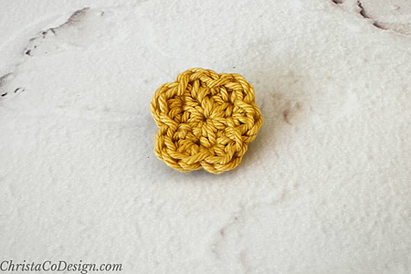 Easy Mini Flower Free Crochet Pattern For Beginners