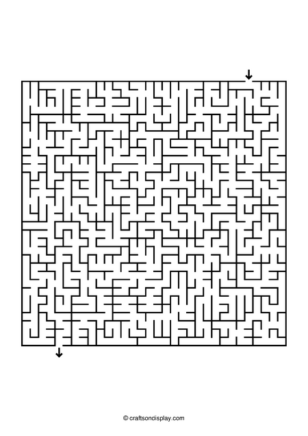 intermediate maze free printable