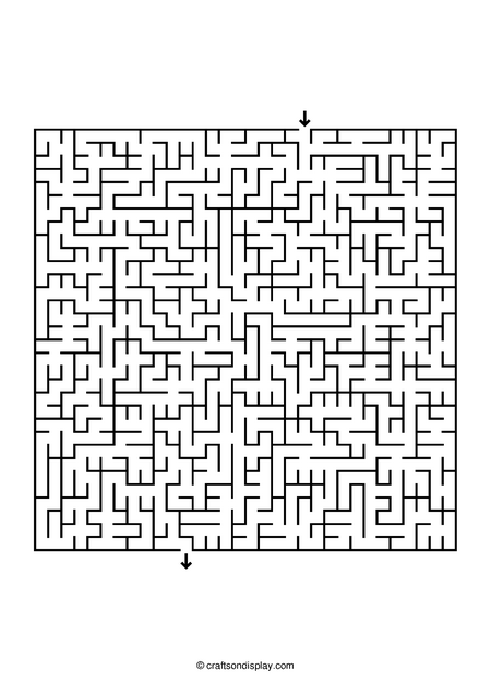 Challenging printable mazes for ages 9 and up