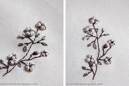 beginner-friendly cotton flower hand embroidery tutorial and free pattern