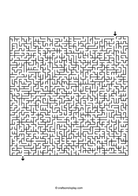 free difficult maze for teens and adults