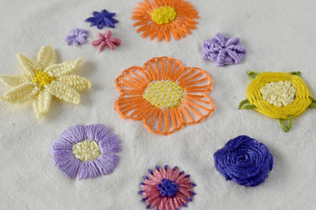 Hand embroidery flowers: easy stitches for beginners