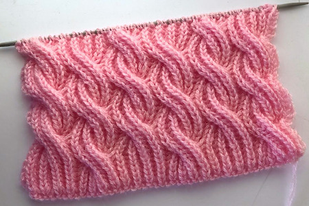 reversible cable knit stitch perfect for sweaters and scarves