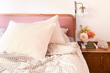 quilted velveteen pillow sham tutorial