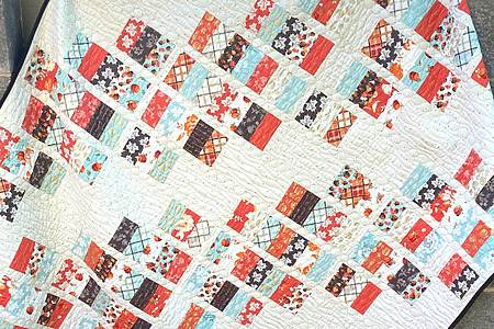 Easy Jelly Roll Quilt: Free Stepping Stones Pattern
