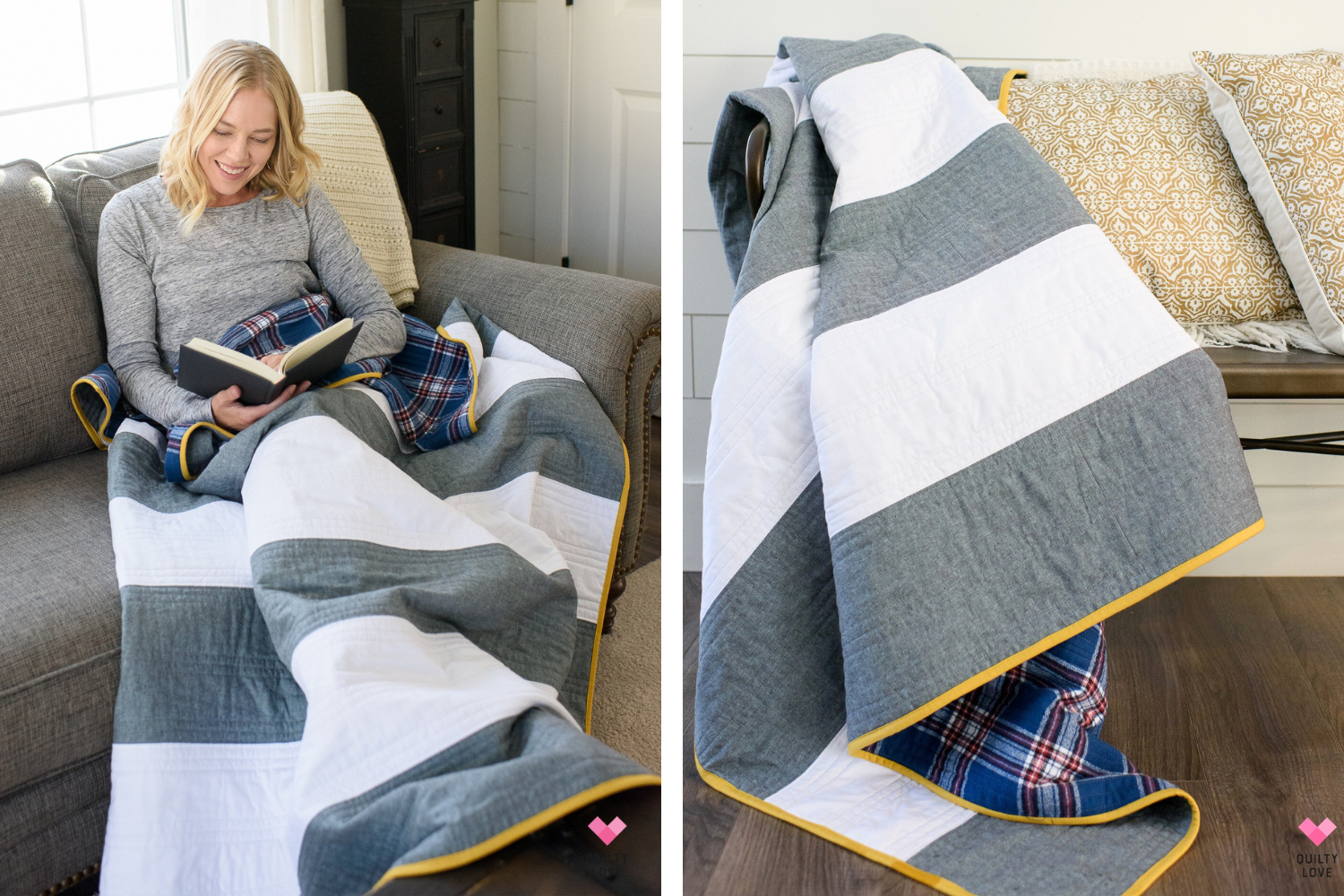 Beginner-friendly striped quilt pattern perfect for gifting - Crafts on ...