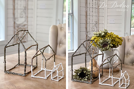 Easy DIY Rustic Twig Houses for Home Decor