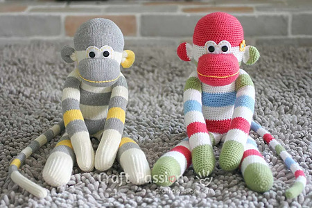 sewing monkey out of socks: free pattern and tutorial