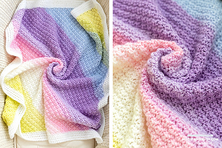 Corner to corner crochet blanket – free pattern with a modern twist