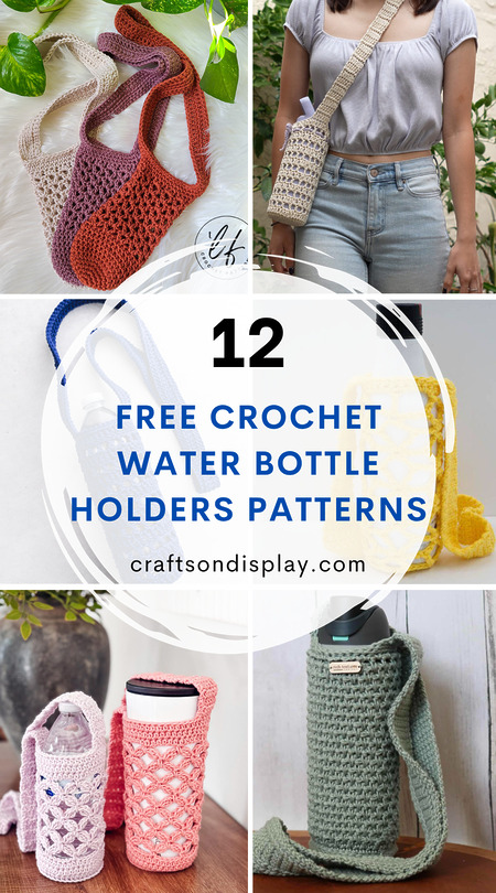free crochet water bottle holder patterns