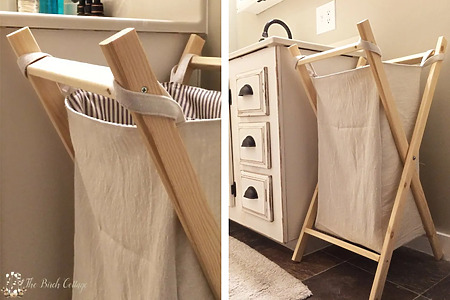 Easy DIY laundry hamper for every bedroom - sewing tutorial