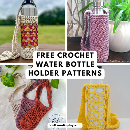free crochet water bottle holder patterns for confident beginners