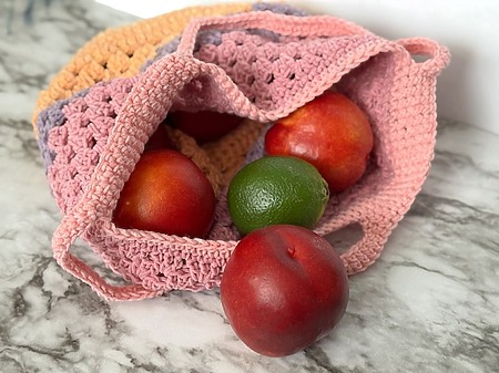 Granny Stripe Market Bag: Free Crochet Pattern