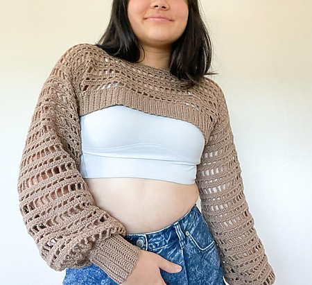 Crochet Summer Bolero Shrug - Free Pattern