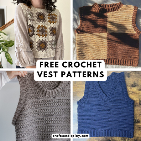 12 free crochet vest patterns perfect for layering