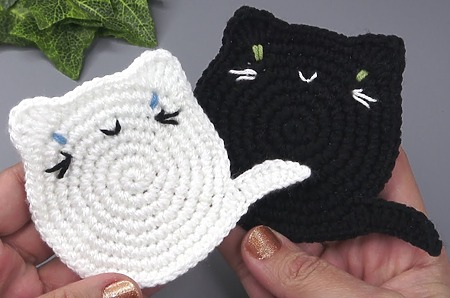 How to crochet cat coasters – beginner-friendly pattern