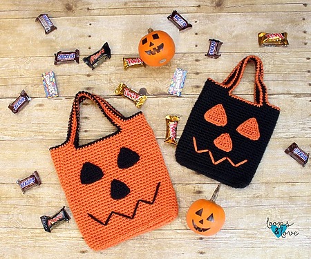Free crochet pattern for kids’ trick-or-treat bag
