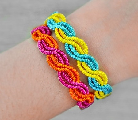 infinity macrame bracelet tutorial