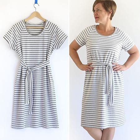 Easy T-shirt dress sewing tutorial for beginners