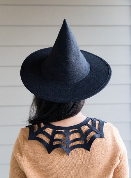Basic Stiff Brim Felt Witch Hat – Free Sewing Pattern