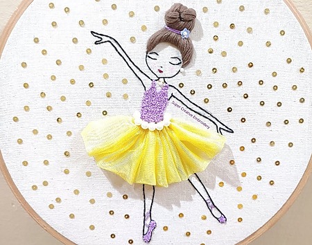 Embroidered Ballerina Free Pattern