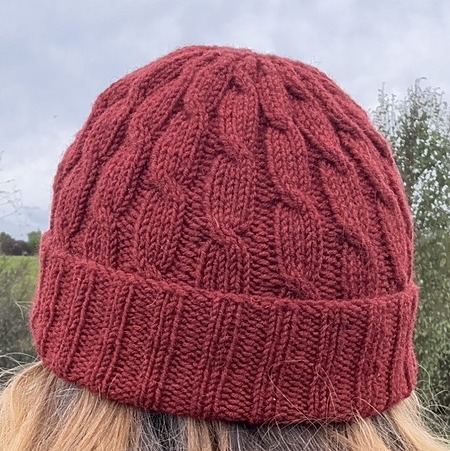 free cabled beanie knitting pattern
