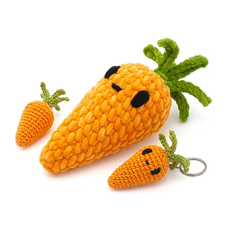 free crochet carrot pattern no-sew