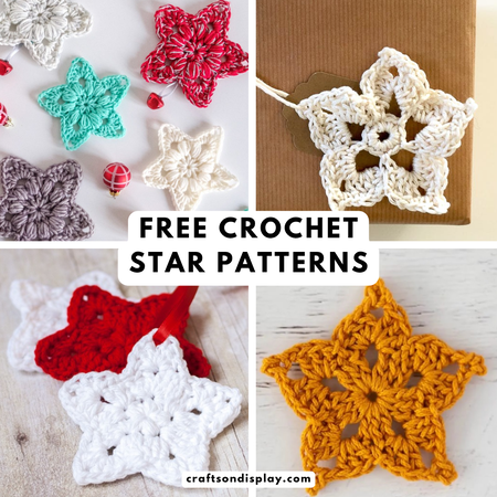 free crochet star patterns: easy & quick ornaments
