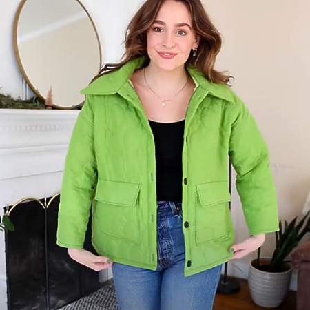 DIY Quilted Jacket From A Thrifted Blanket Tutorial
