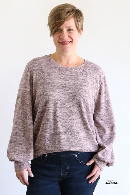DIY cozy lantern sleeve sweater – perfect for fall and winter
