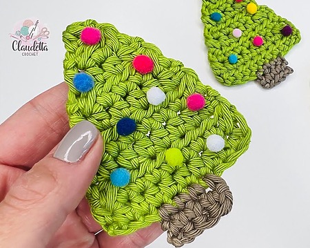 Simple Christmas Tree Ornaments - free crochet pattern