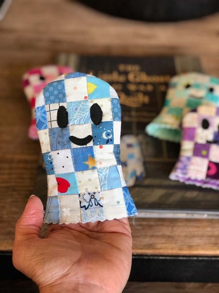 Patchwork ghost puppet tutorial for Halloween