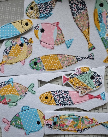 DIY fabric scraps fish sewing tutorial
