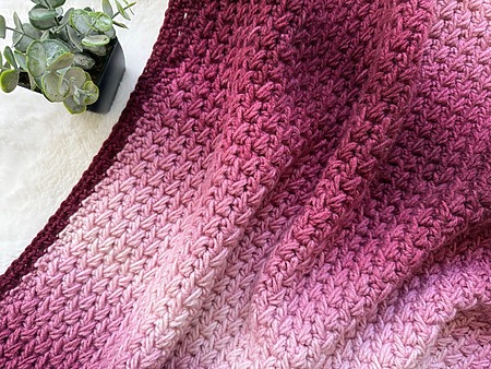Feather Stitch Crochet Blanket - Free Crochet Pattern