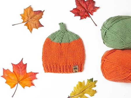 Pumpkin Patch Hat - free knitting pattern