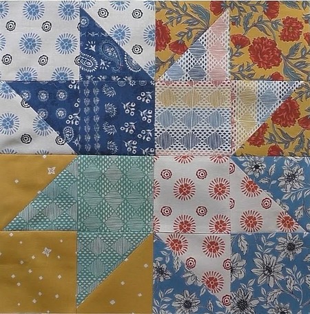 Quarter Star Quilt Block Tutorial