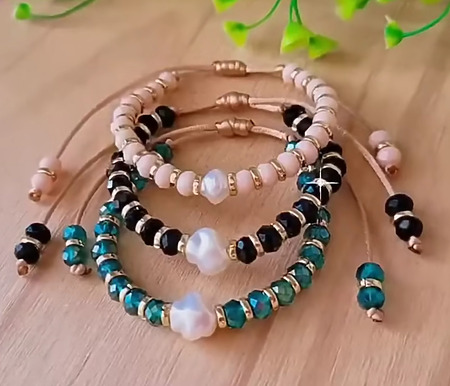 DIY beaded bracelet tutorial