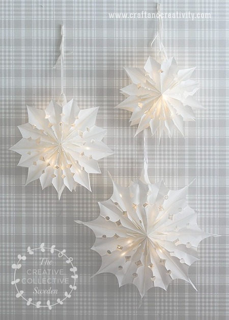 DIY paper bag Christmas stars