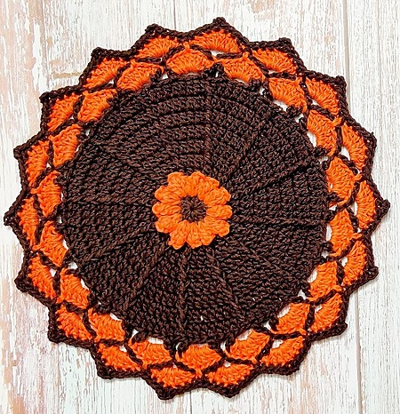 free crochet placemat pattern for fall decor