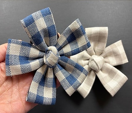 Fabric Flower Hair Tie Sewing Tutorial - Easy Faux Knot Flower