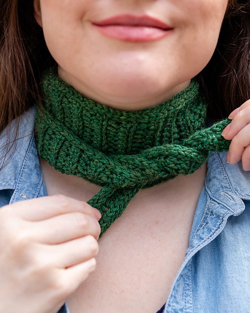 Evergreen Mini Scarf by Sarah Maker