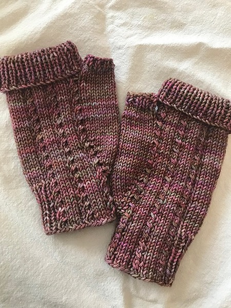 Twisted Stitch Fingerless Mitts Knitting Pattern Free DK Yarn Fingerless Mitts