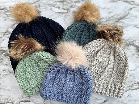 Ridgeline Hat Crochet Pattern - Post Stitch Textured Beanie