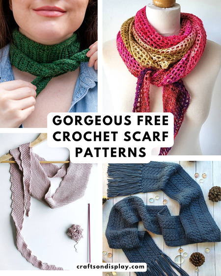 15 gorgeous free crochet scarf patterns